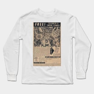 Vintage Queen Stamp Ad Long Sleeve T-Shirt